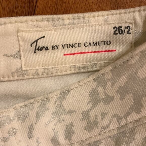 TWO BY VINCE CAMUTO SIZE 26/2 gray/silver & cream - Picture 4 of 10